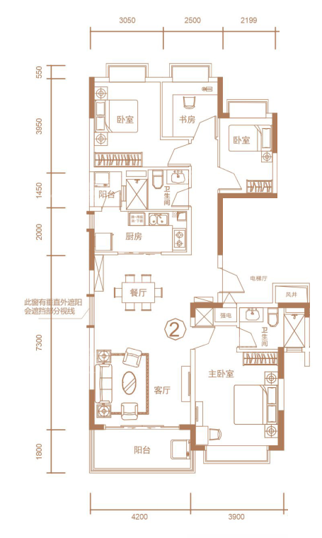 肇庆恒大御景湾4室2厅2卫户型图-肇庆楼盘网