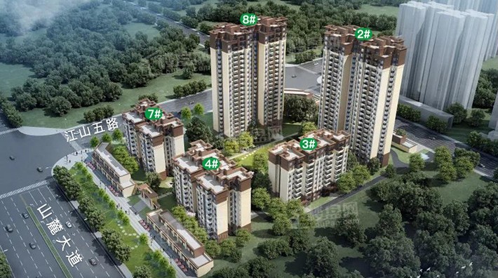 南充楼市 楼盘导购 阳光·书香苑项目占地约43亩,容积率2.