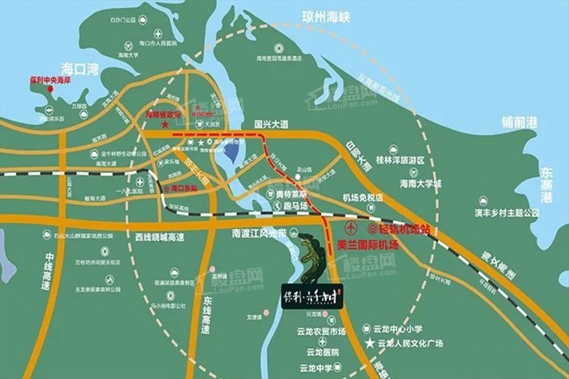 海南楼市 楼盘导购 保利海南紧随海口"东进"战略趋势,于海口东城市