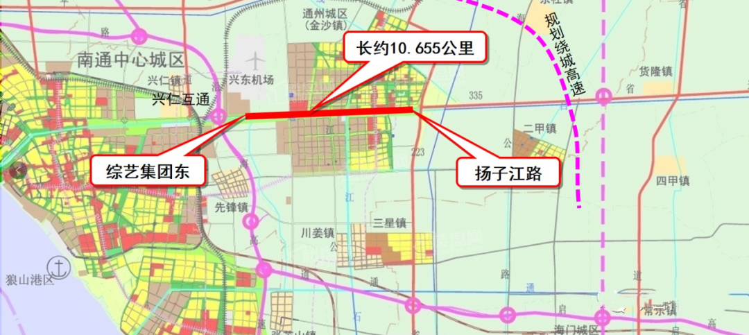 江海大道东延工程火热复工,预计11月底前完成高架施工