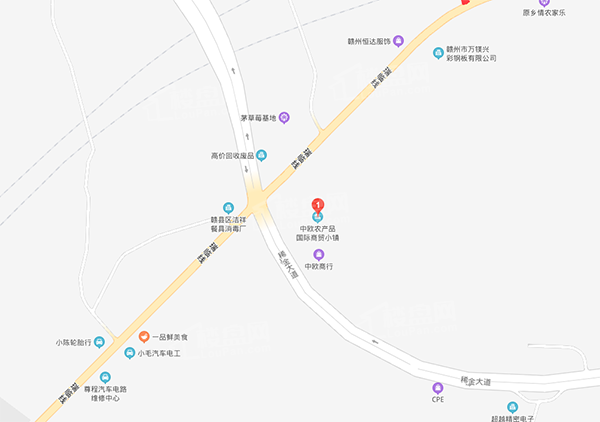 赣州市赣县区第六人民医院综合大楼项目位于赣县区茅店镇323国道与