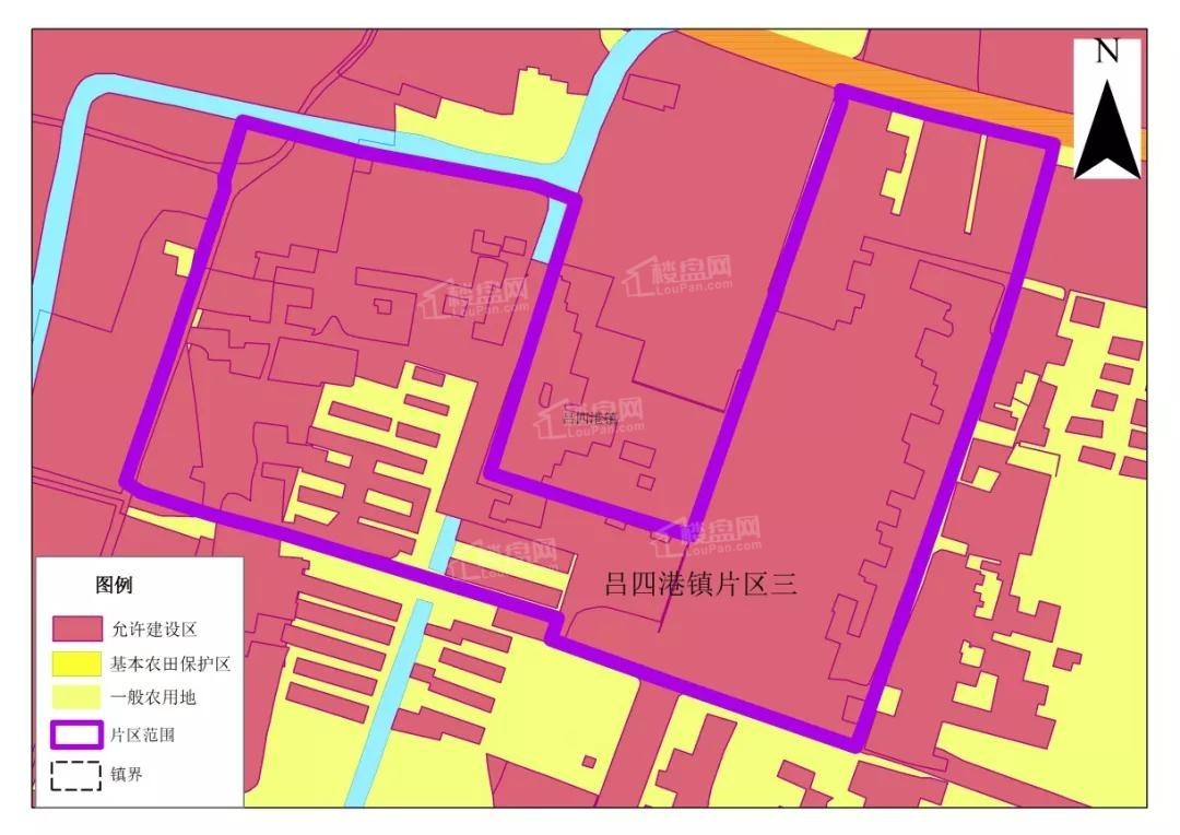 吕四港片区三空间规划图