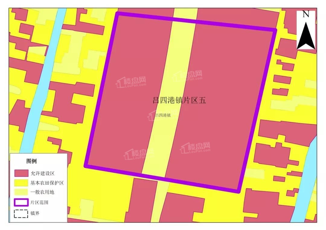 吕四港片区五空间规划图