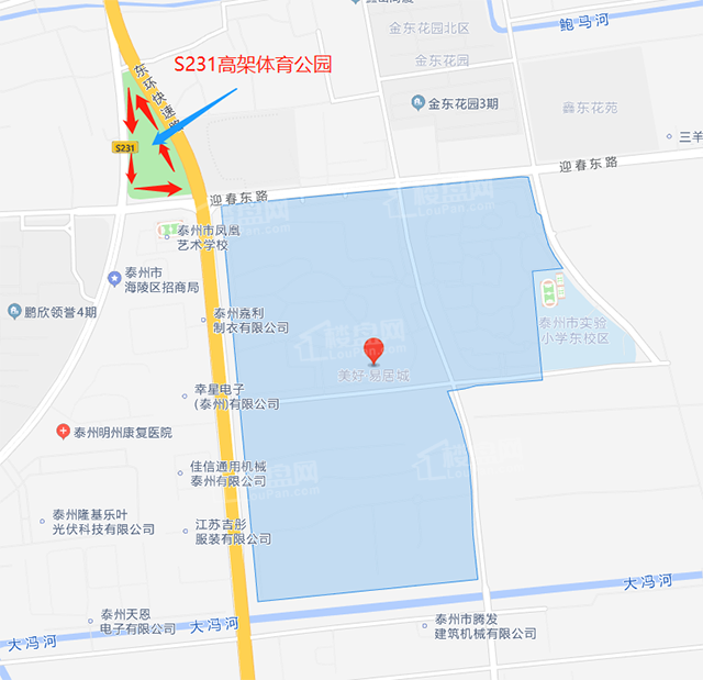 美好易居城周边一座新体育公园将在年底建成-泰州楼盘网