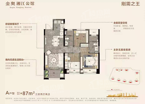 金奥湘江公馆户型图