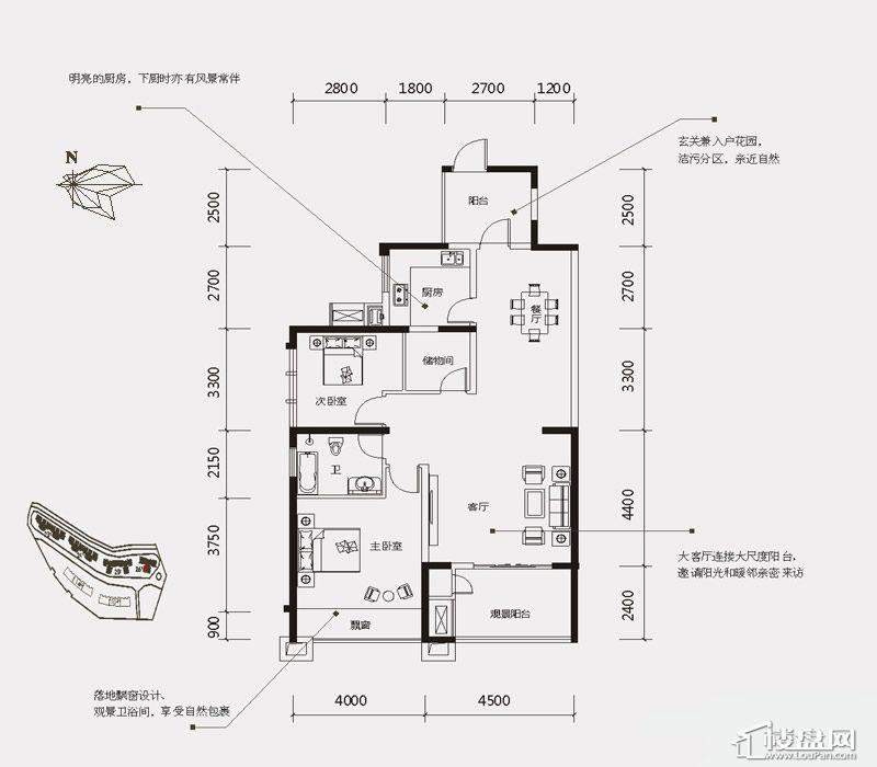 南宁中国铁建凤岭山语城户型图-南宁楼盘网