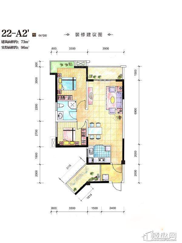 成都洛森堡蝶郡户型图-成都楼盘网