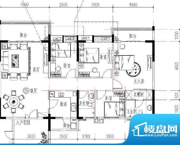 佛山华夏新城4室户型图-佛山楼盘网