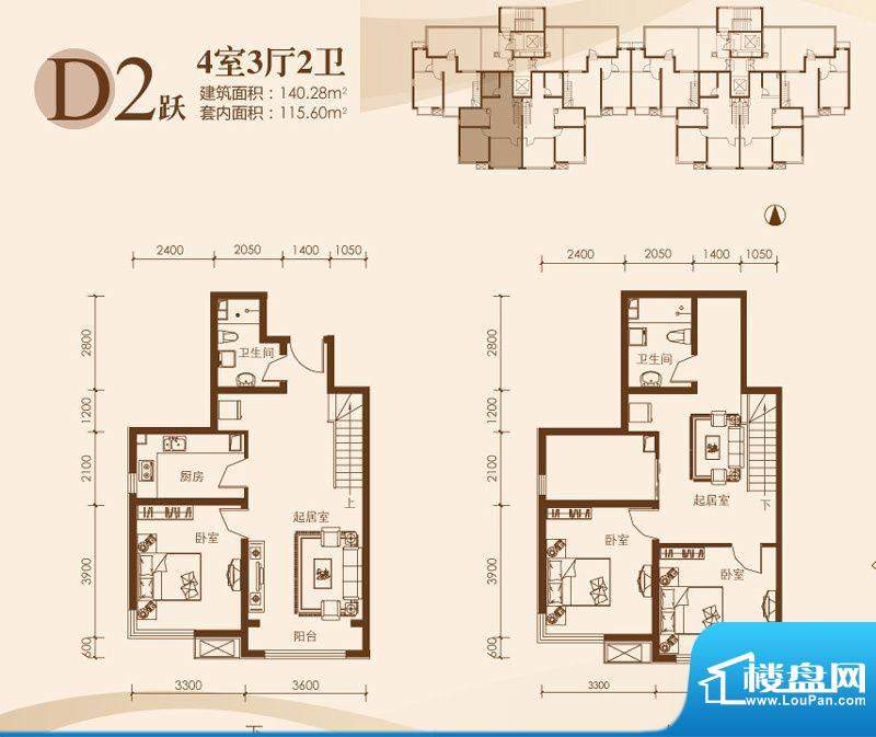 廊坊香河京汉君庭户型图-廊坊楼盘网