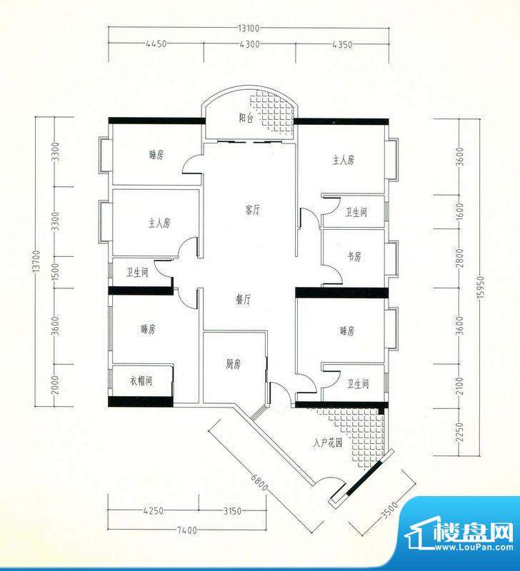 江门五邑锦绣豪庭户型图-江门楼盘网