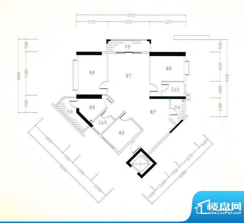 江门五邑锦绣豪庭户型图-江门楼盘网