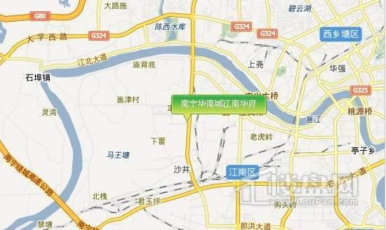 南宁市华南城地图展示图片