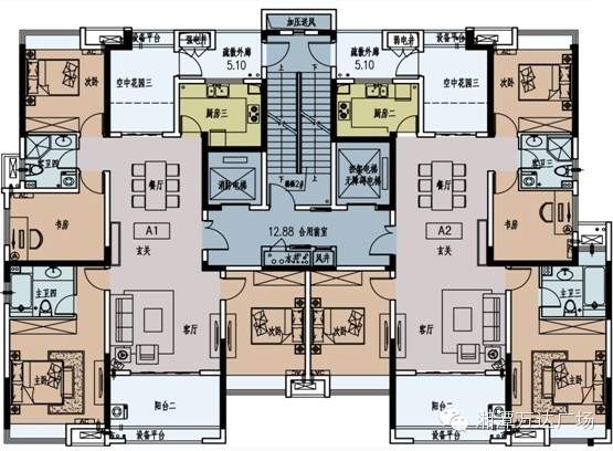 湘潭万达华府整体户型图