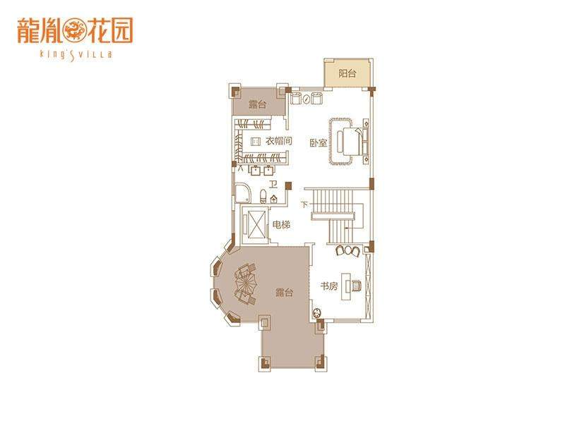 南宁新房 青秀区新房 > 龙胤花园   双拼别墅三层户型图