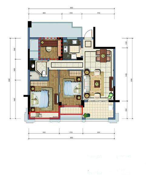 杭州天城府3居室户型_图片大全-杭州楼盘网