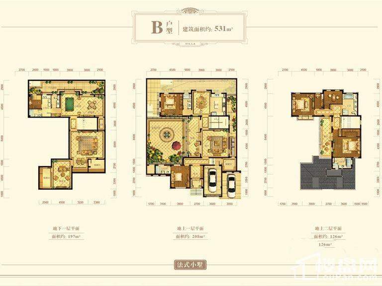 杭州绿城西子青山湖玫瑰园2室2厅2卫户型图-杭州楼盘网