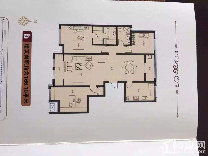 廊坊胜芳鑫茂府3室2厅2卫户型图-廊坊楼盘网