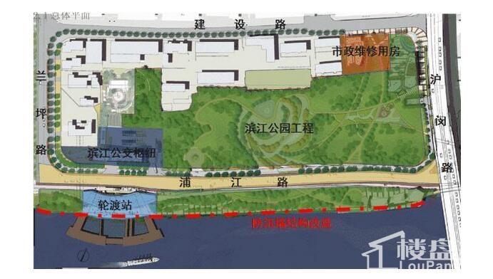 闵行滨江公交枢纽建设总平面图正式公示