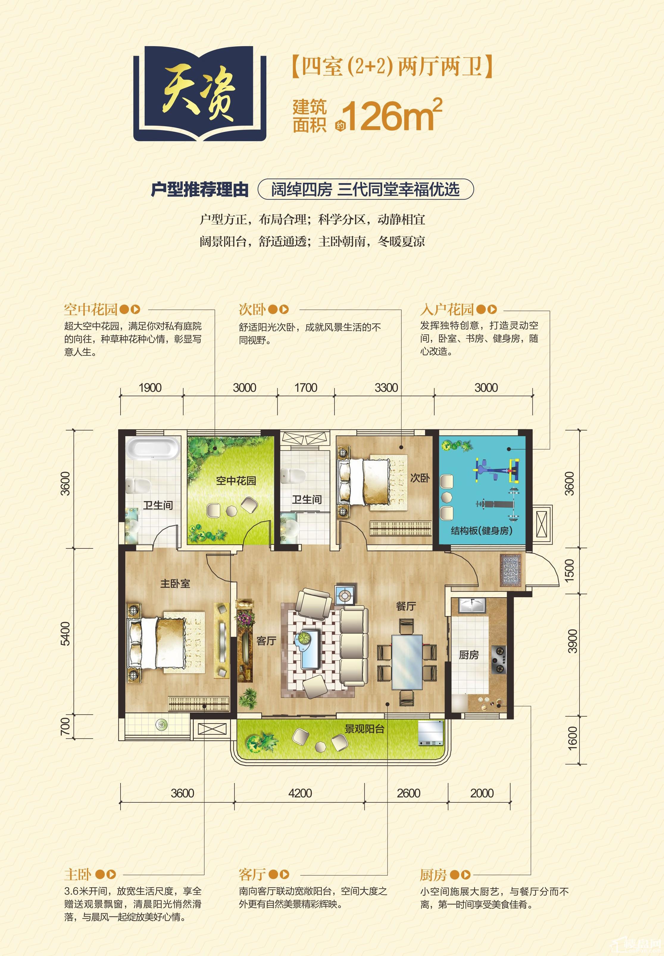 润和紫郡润和紫郡户型图d户型图-长沙楼盘网