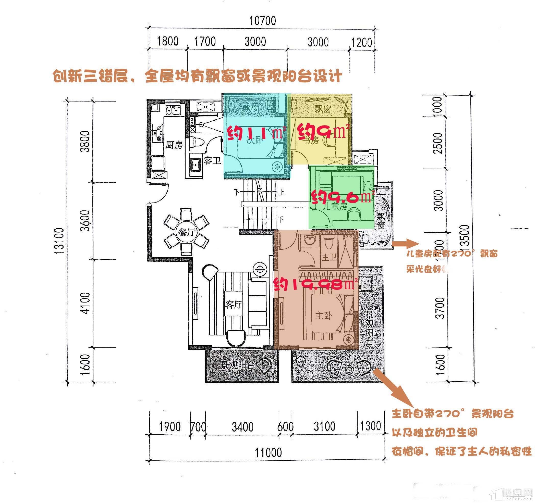 纯新盘光明城市户型 三错层再现-南宁楼盘网