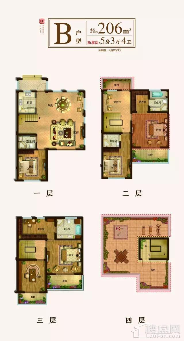 中梁国宾府洋房a户型户型图-芜湖楼盘网