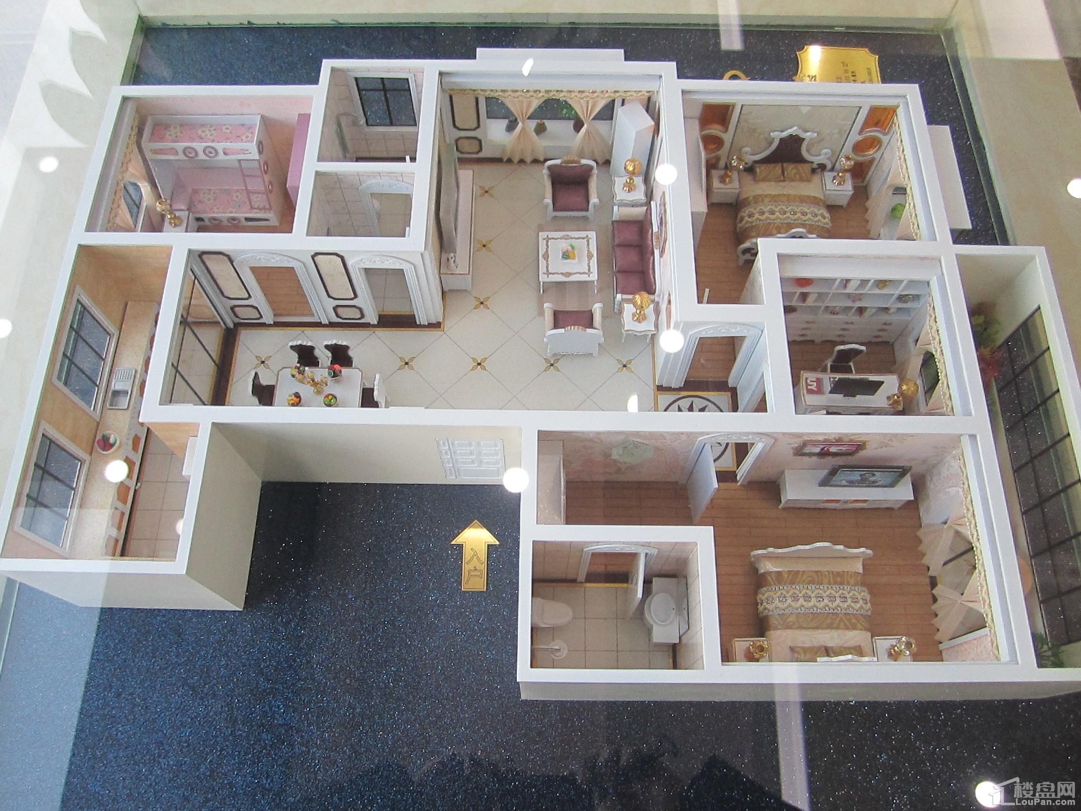 孟达国际新城售楼处户型模型
