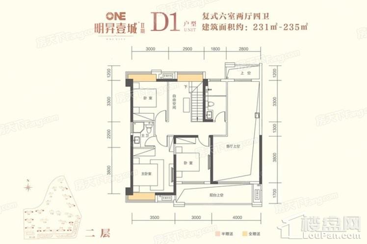 明升壹城明升壹城f-1(1)户型户型图-长沙楼盘网