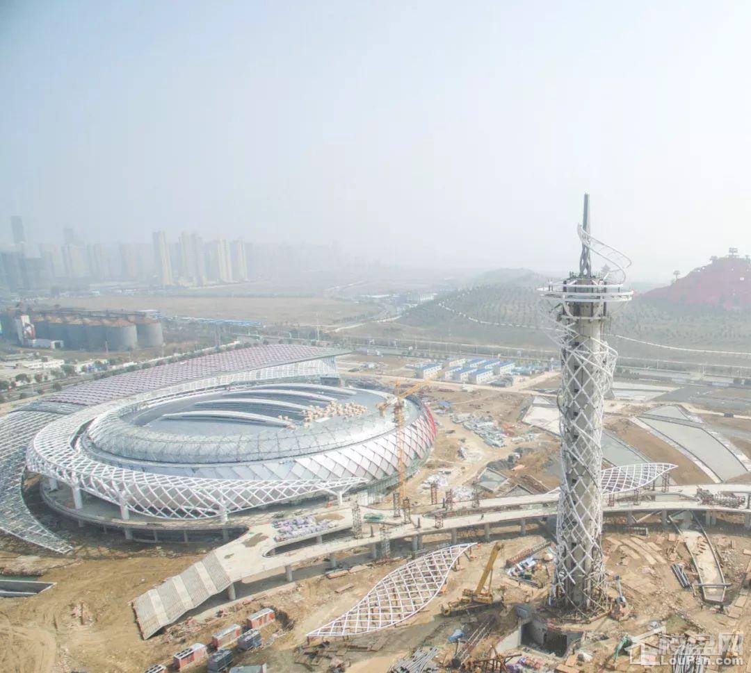 震撼新地标蚌埠市体育中心主体落成