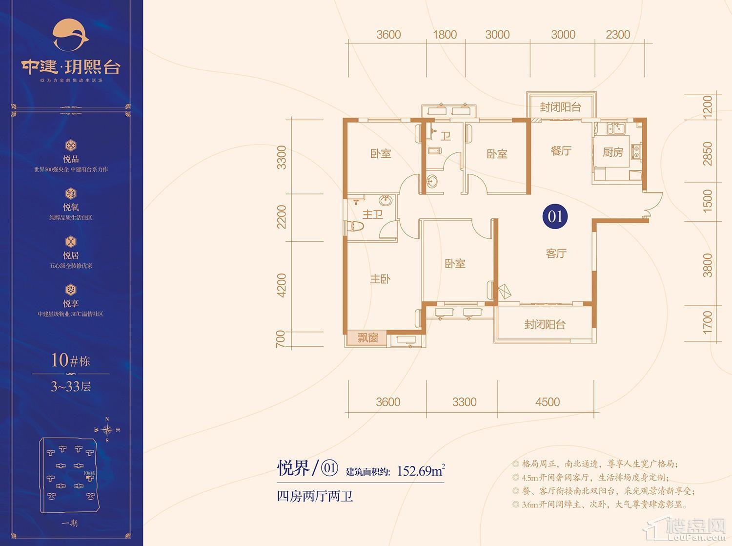 中建玥熙台户型图