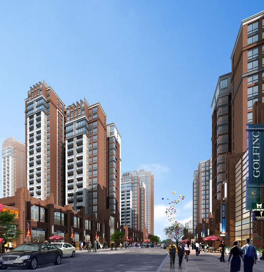 住宅临街效果图