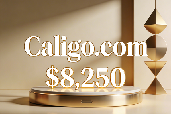 Caligo.com sold for $8,250! The classic Latin word domain name, .com, has once again demonstrated its scarcity value.