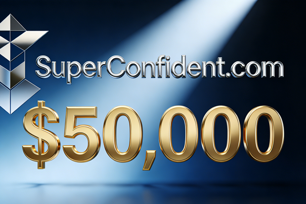 SuperConfident.com sold for a whopping $50,000, making positive-energy English domain names a new market favorite.
