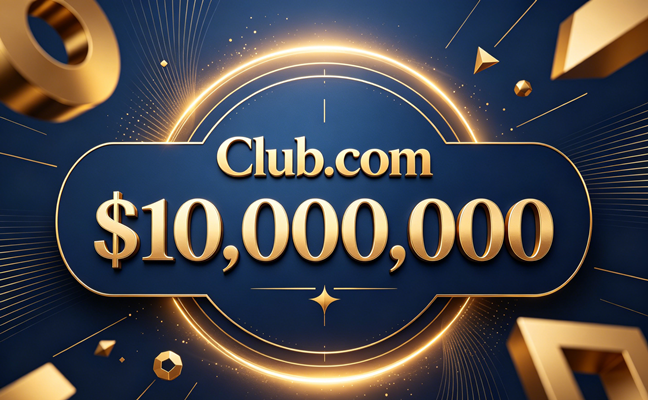 Breaking news! Club.com sold for a record-breaking $10 million; domain legend Andrew Miller once again orchestrates a top-tier transaction.
