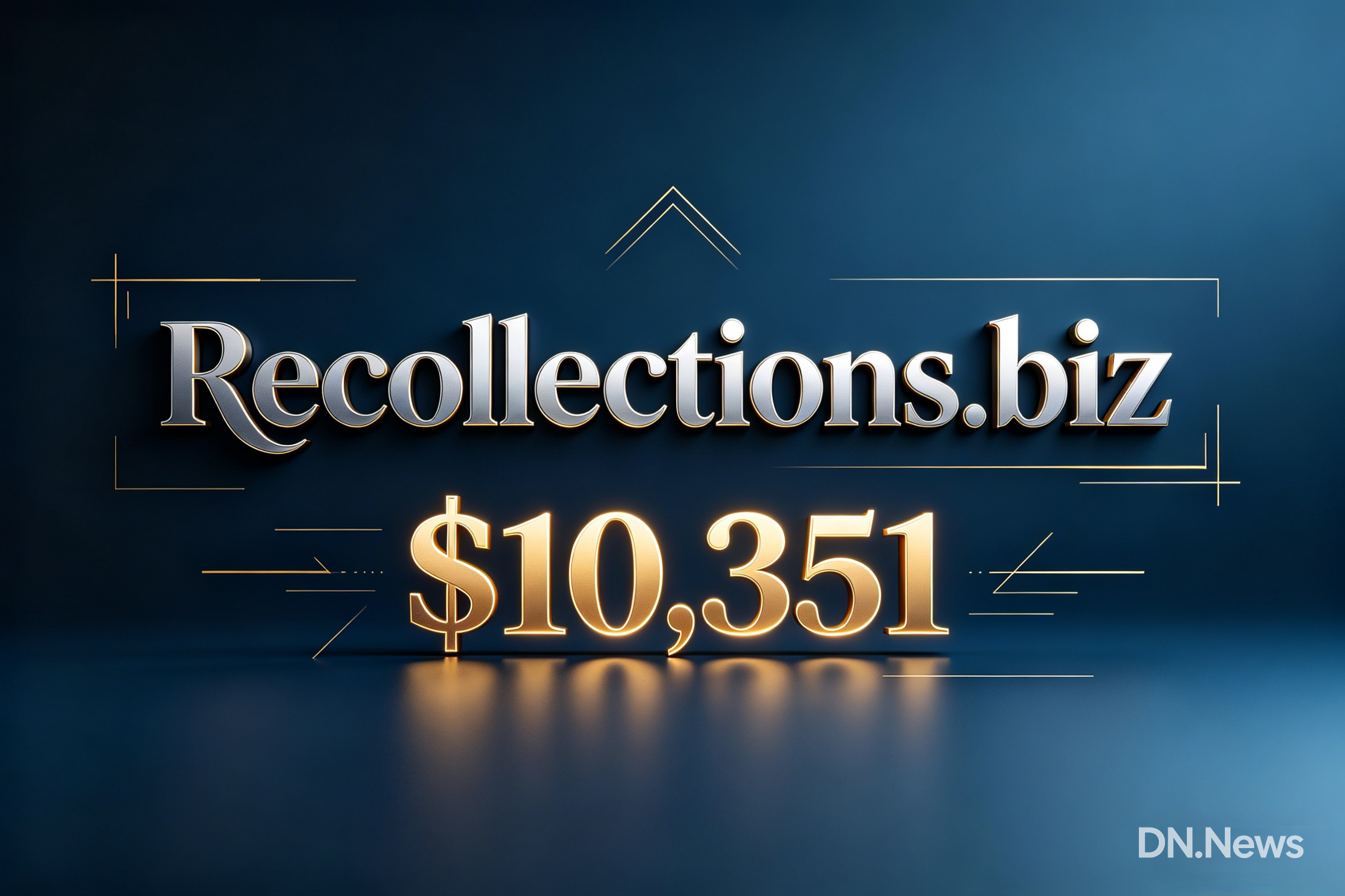 Recollections.biz sold for $10,351! A prime example of the value of a sentimental business domain.