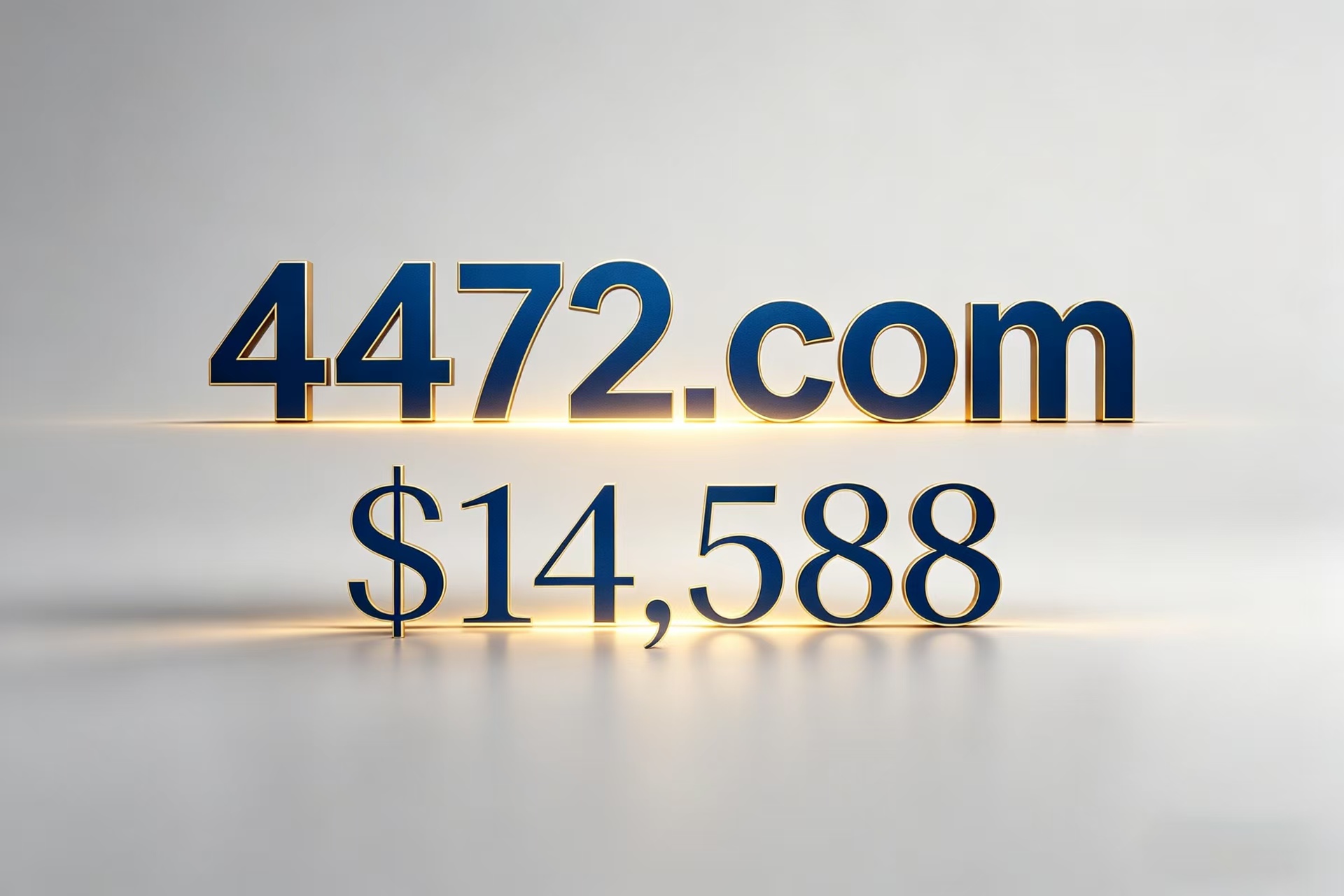 Looking at the $14,588 transaction of 4472.com: Why do four-digit .com companies consistently maintain a high value level?
