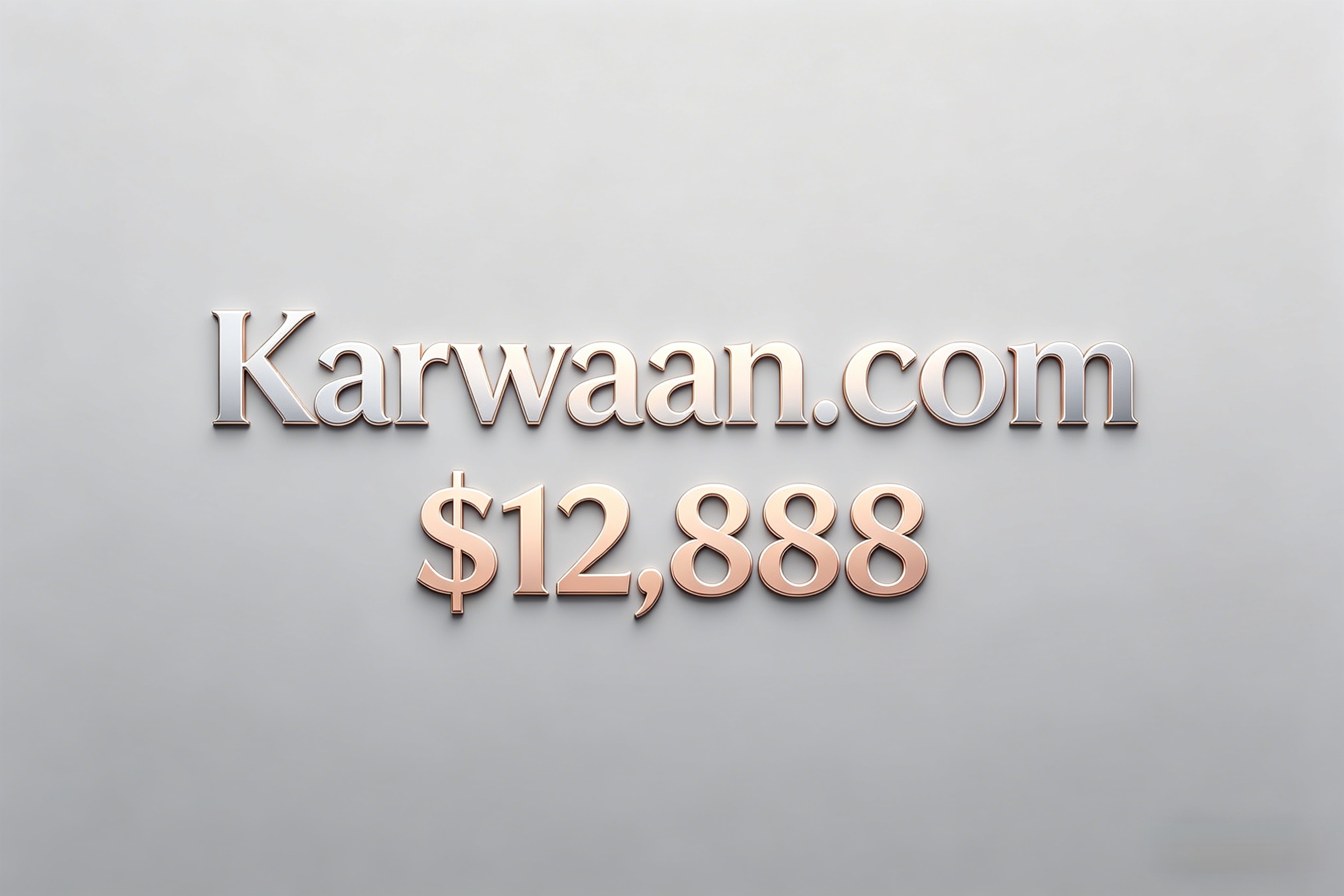 More than just one website! Behind Karwaan.com's $12,888 price tag lies a strategic choice for enterprise digital branding.