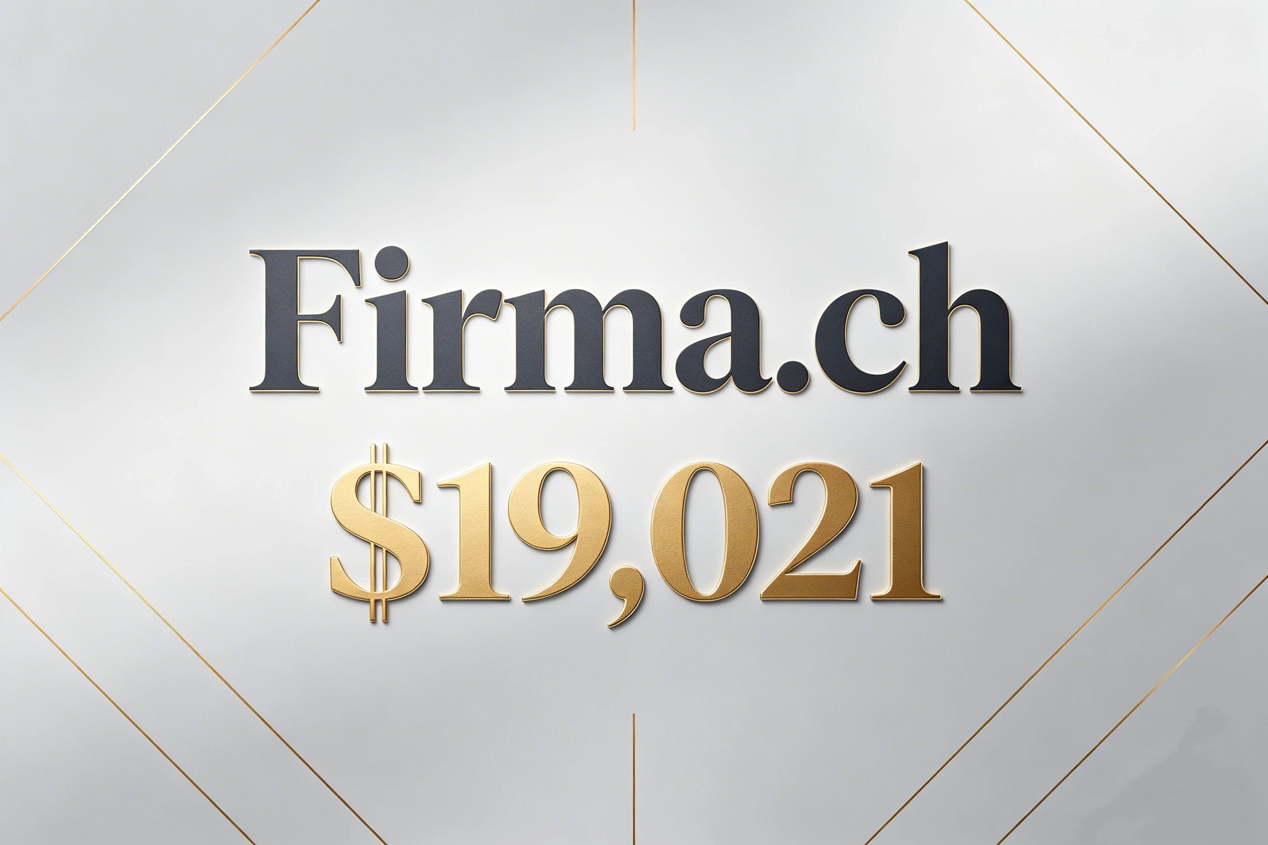 With the added prestige of a Swiss country code top-level domain and its association with generic business terms, Firma.ch sold for $19,021, demonstrating the value of premium European country code top-level domains.