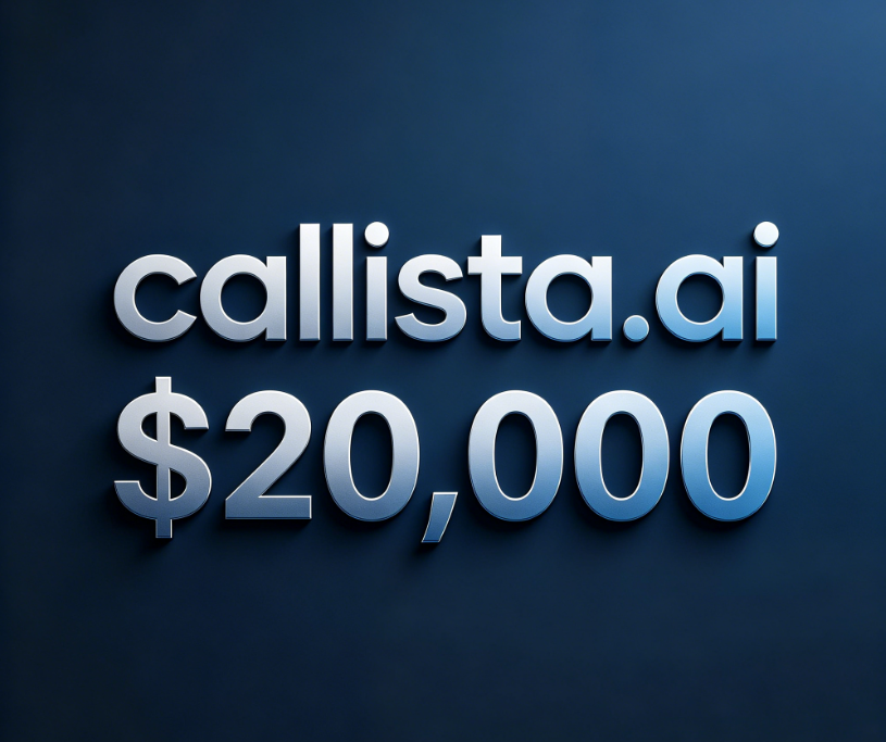 callista.ai sold for $20,000, highlighting the value of the sector.