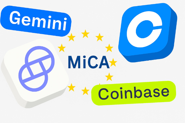Coinbase and Gemini to obtain EU crypto licenses, regulatory differences emerge