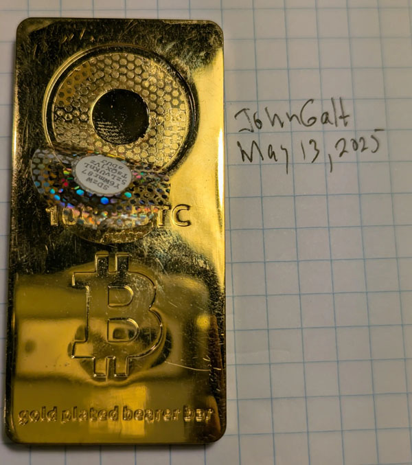 13年前购入实体比特币金条，早期玩家兑现100枚BTC获利千万美元