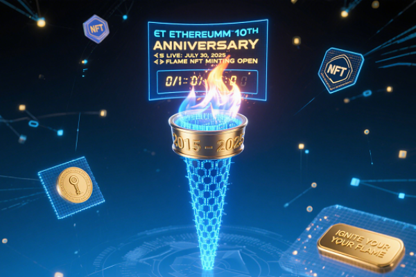 Ethereum’s 10th Anniversary Livestream Will Be Held on July 30, and Will Open the Torch Commemorative NFT Minting