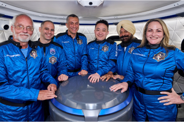 Justin Sun officially completes Blue Origin space flight