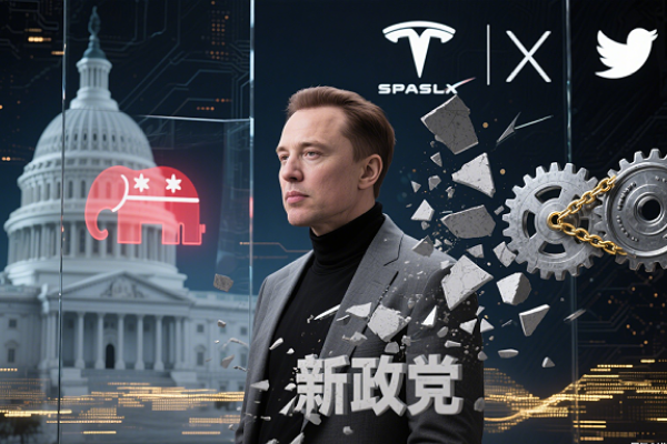 Musk has put his plan to form a new political party on hold to focus on company affairs and maintain his ties with the Republican Party.