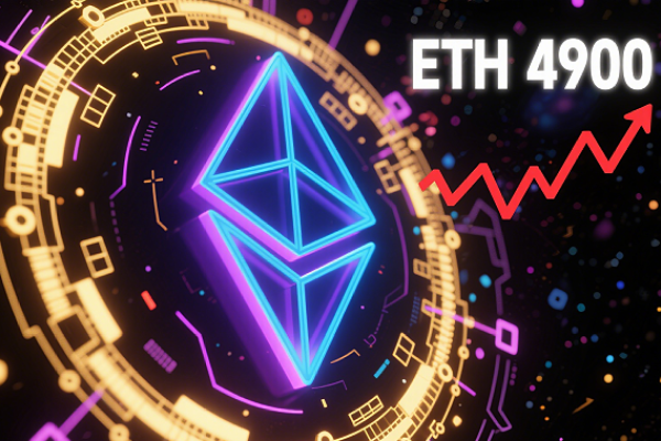 ETH breaks through $4,900, hitting a new all-time high