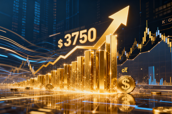 Spot gold reached $3,750, setting a new all-time high