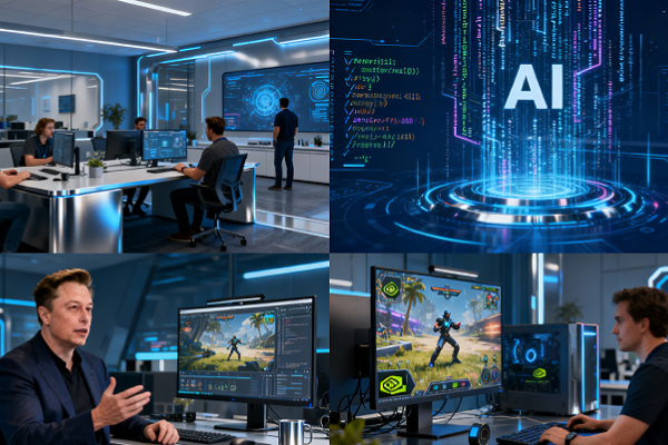 Musk poached people from Nvidia to develop AI games!