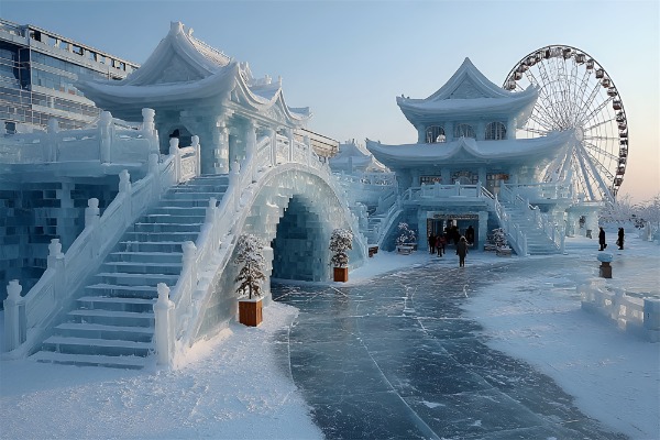 Harbin Ice and Snow World | Does the 120 meter Ferris Wheel actually have heating?