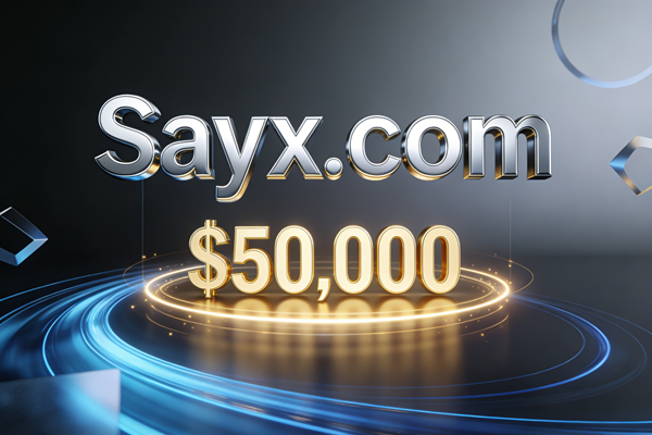Sayx.com sold for $50,000! Four-letter .com domains are once again becoming hot commodities in the market.
