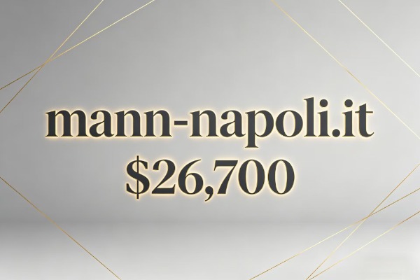 With the combined advantages of location and brand, mann-napoli.it has successfully changed hands for $26,700.