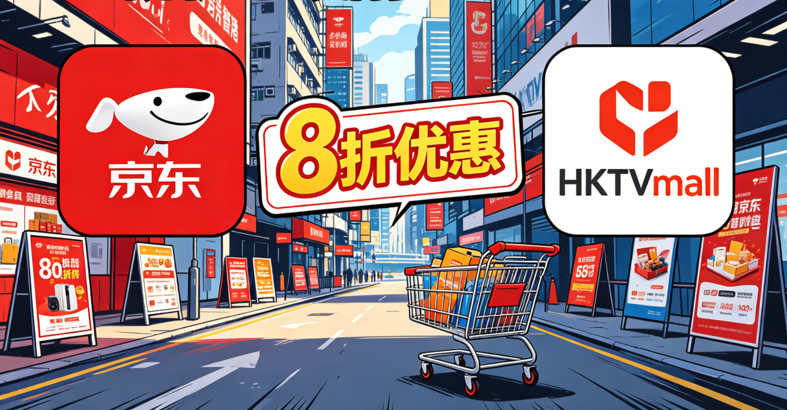 JD.com launches a strong attack on Hong Kong and triggers an e-commerce price war, offering a 20% discount at HKTMall